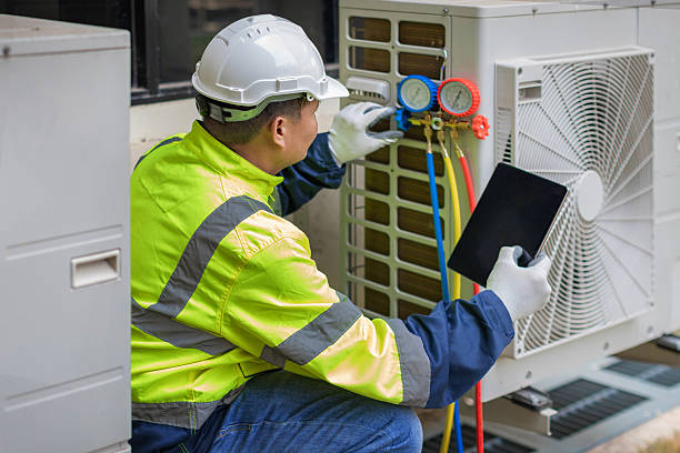 Professional Emergency Hvac technician working in East Greenville, PA
